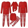thumbnail image 1 of Shadoumai Matching Family Christmas Pajamas For Couples, Xmas Tree Print Tops Long Sleeve Holiday Sleepwear Sets For Mom Dad Fall Clothes, 1 of 4