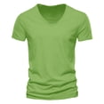 thumbnail image 1 of Shadoumai Mens Big and Tall T Shirts, Mens Polo Shirts, Short Sleeves Streetwear O Neck Plain Cotton Tops, 1 of 3