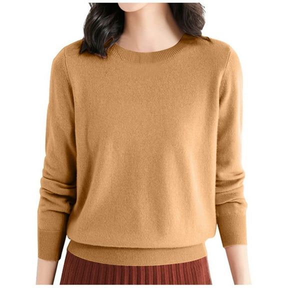 Shadoumai Merino Wool Shirt Women Long Sleeve Crew Neck Travel Hiking Tee Merino Wool Base Layer Sweater Pullover Tops