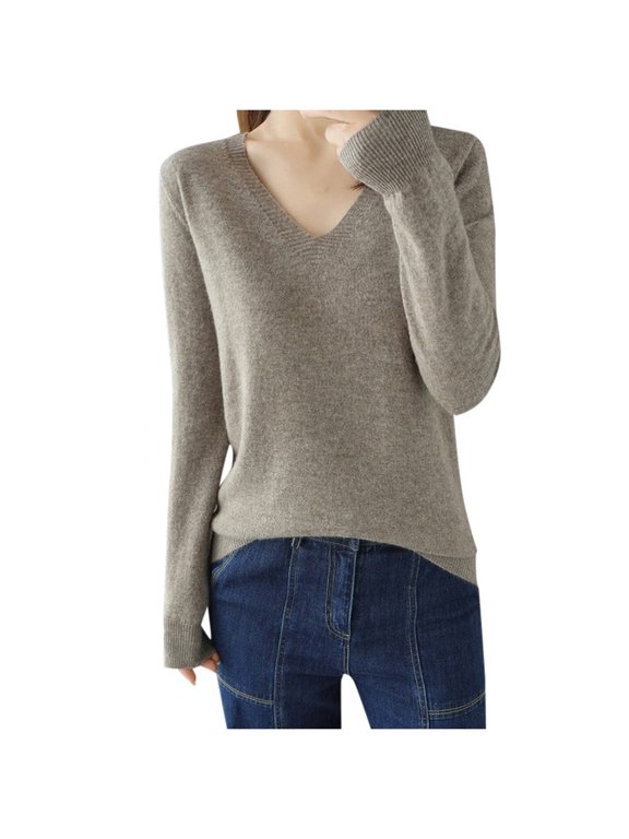 Merino Wool Shirt Women Long Sleeve Crew Neck Travel Hiking Tee Merino Wool Base Layer Sweater Pullover Tops