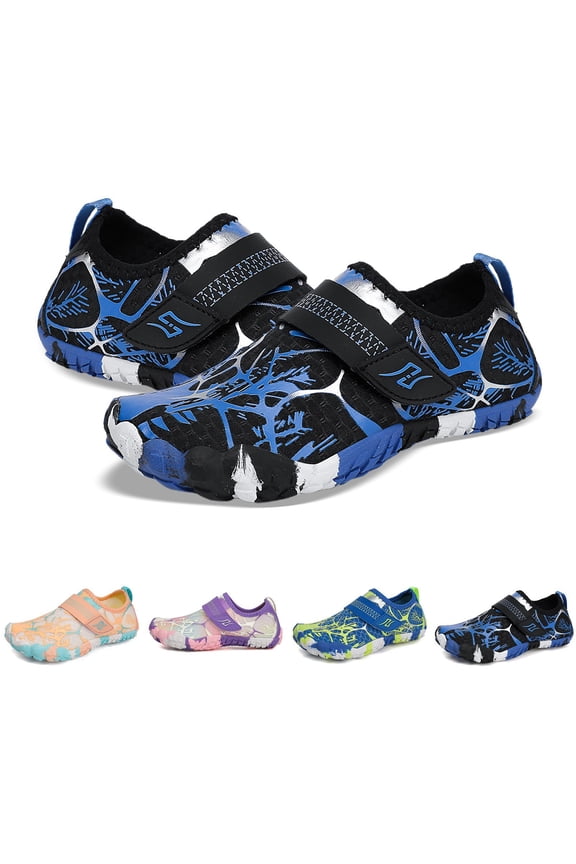 New Kids Five Toe Water Shoes for Girls Breathable Quick Dry Barefoot Beach Swim Shoes Non Outdoor Aqua Socks Anti Cut