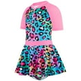 thumbnail image 1 of Shadoumai One Piece Swimsuit for Girls 12-14 Crystal Keyhole Tankini Set Quick Dry Solid Color Girl Bathing Suit Summer Girl's Swimwear with Mesh Cover Ups, 1 of 8