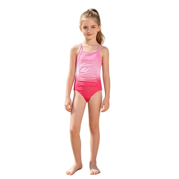 Shadoumai One Piece Swimsuit for Girls 12-14 Keyhole Tankini Sets Lightweight Crossback Floral Print Bathing Suit Stretch Strap Swimwear with Cover Up Pants