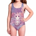 thumbnail image 1 of Shadoumai One Piece Swimsuit for Girls 12-14 Gingham Ruffle Tankini Quick Dry Tropical Print Beach Skirt Cute Ruched Bathing Suit with Chest Pad Swimwear with Cover Up Pants, 1 of 5