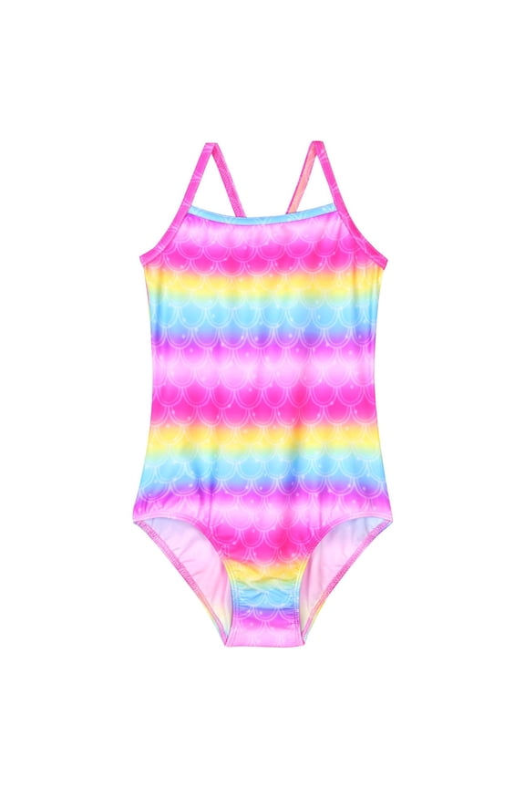 One Piece Swimsuit for Girls 14-16 Bow Design Tankini Set Quick Dry Crossback Floral Print Teen Bathing Suit with Chest Pad Modest Swimwear with Cover Up