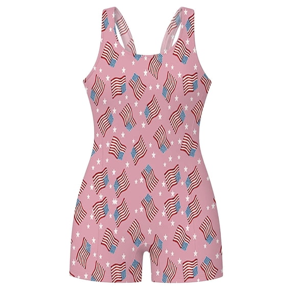 Shadoumai One Piece Swimsuit for Girls 7-8 Bow Design Girls Swimwear Tankini Quick Dry & Stretchy Cute Floral Print Ruffle Bathing Suit Stripe Double Straps Beach Swimwear