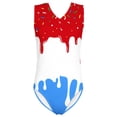 thumbnail image 1 of Shadoumai One Piece Swimsuit for Girls Keyhole Tankini with Shorts Quick Drying Tropical Print Ruffle Bathing Suit Swimwear with Cover Up Skirt with Chest Pad, 1 of 5