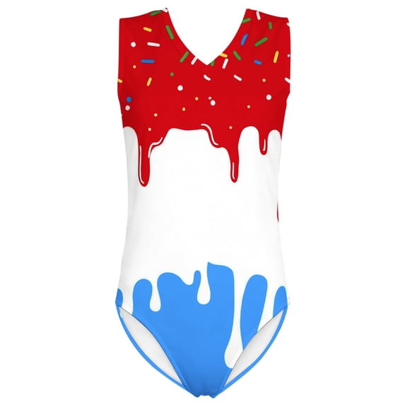 Shadoumai One Piece Swimsuit for Girls Keyhole Tankini with Shorts Quick Drying Tropical Print Ruffle Bathing Suit Swimwear with Cover Up Skirt with Chest Pad