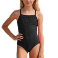 thumbnail image 1 of Shadoumai One Piece Swimsuit for Girls Front Criss Cross Tankini for Girls Quick Drying Contrast Color Girl Bathing Suit Ruched Adjustable Strap Swimwear Set Teens Girl, 1 of 5