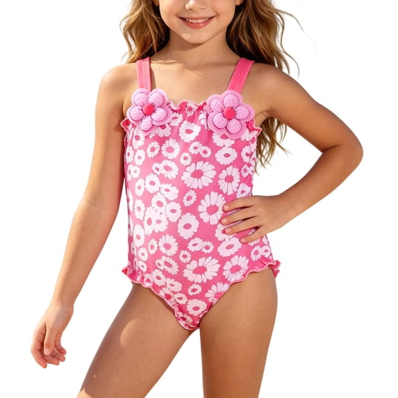 Shadoumai One Piece Swimsuit for Girls Ruffle Ruched Tankini Set Quick Dry & Stretchy Color Block Beach Skirt Cute Ruched Bathing Suit Swimwear Shorts and Skirt with Mesh Cover Ups