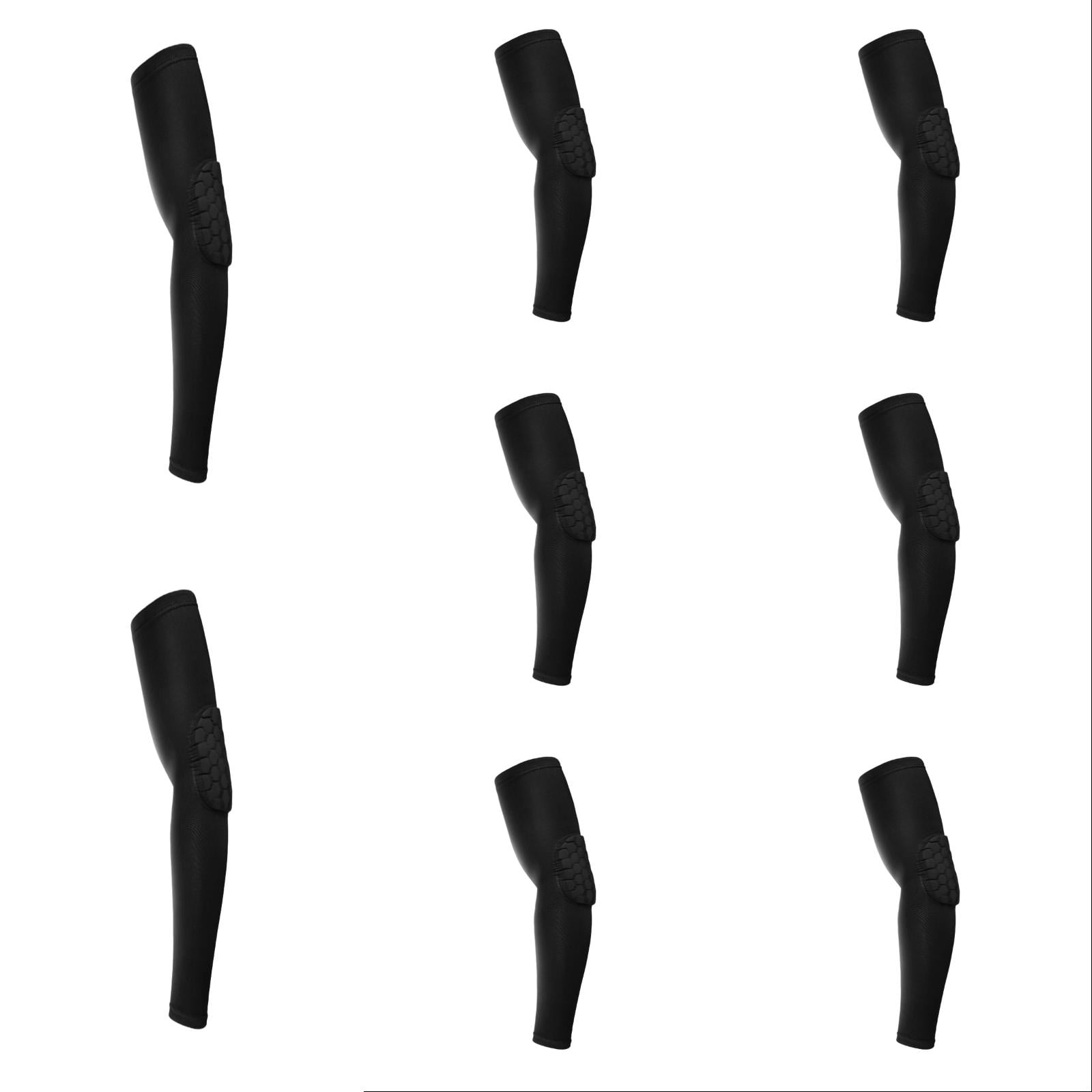 Shadoumai Padded Elbow Forearm Sleeves 8 Pack Compression Crashproof ...