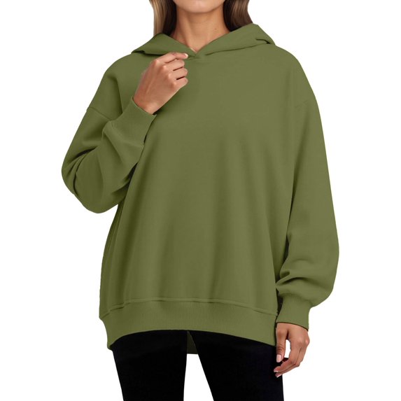 Shadoumai Plus Size Long Sleeve Hooded Pullover Soft Loungewear Casual Comfort Fit Everyday Wear Sweatshirt for Women