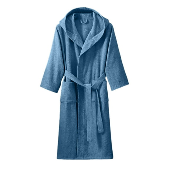 Shadoumai Plus Size Robe for Women Waffle Knit Bathrobe Short Lightweight Kimono Robes with Pockets Maternity Robe S-XXL