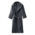 thumbnail image 1 of Shadoumai Plus Size Robe for Women Waffle Knit Bathrobe Short Lightweight Kimono Robes with Pockets Maternity Robe S-XXL, 1 of 3