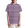 thumbnail image 1 of Shadoumai Polo Shirts for Boys Cotton Cartoon Print Button Closure Short Sleeve Tee for Toddler Fashion Back To School Shirt Toddler Baby Boy Clothes, 1 of 4