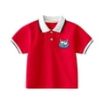 thumbnail image 1 of Shadoumai Polo Shirts for Boys Toddler Graphic T-Shirts Button Down Shirt Short Sleeve T Shirts Comfy Tee Tops Shirt Toddler To Big Kid, 1 of 2