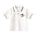 thumbnail image 1 of Shadoumai Polo Shirts for Boys Toddler Striped Button Closure Short Sleeve T Shirt Top Comfortable Preppy Tops Summer Beach Shirts for Kids, 1 of 3