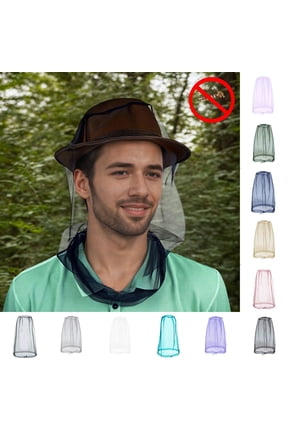 Mosquito Poll Net Mesh Ultra Large, Insect Netting Fine Holes, Face Shield, Soft Fly Screen for No See Um Gnats, Works Over Most Hats