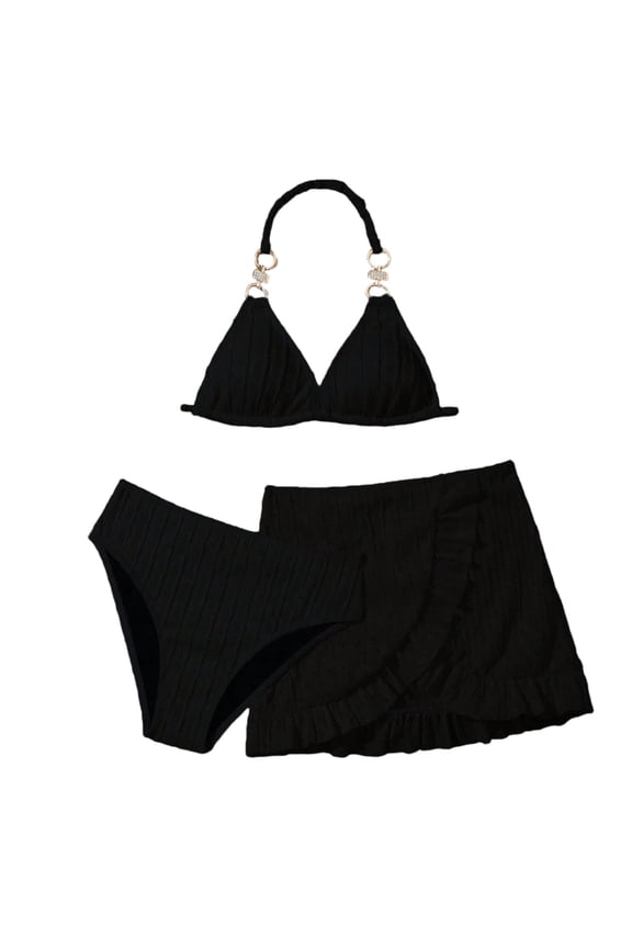 Ruffle Butts Girls Swimsuits Cute Ruffle Princess Bikini Set Adjustable Straps Tankini Sets 3pcs Cut Out Girls Bathing Suit&nbsp;size 12