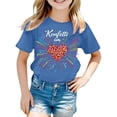 thumbnail image 1 of Shadoumai Shirts for Girls 10-12 Printed Pattern Round Neck Shirt Short Sleeve T Shirt Regular Fit Basic Tees Clothes for Girls, 1 of 4