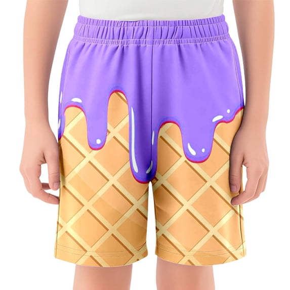 Shadoumai Shorts for Toddle Boy Animal Print Elastic Waist Cotton Jogger Shorts Fashionable Basketball Shorts Boys Summer Clothes