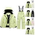 thumbnail image 1 of Shadoumai Snow Suit for Kids Girls Boys Pants 2 Piece Zip Up Jacket Sets Snowsuit Waterproof Windproof Winter Outdoor Overalls Snowboarding Ski Suits Warm Thermal Snowsuits For Cold Weather, 1 of 6