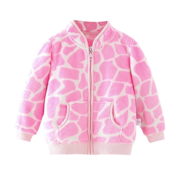 Shadoumai Soft Flannel Girls Jacket Warm Winter Outerwear Cozy Toddler Coat Stylish Casual Top For Daily Wear Party And School Girls Back To School Outfit
