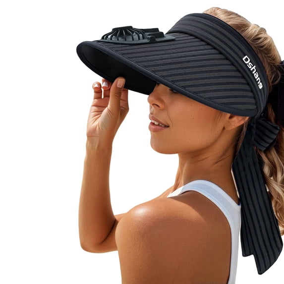 Shadoumai Solar Rechargeable Peaked Cap, Solar-Powered Baseball Cap with Built-in Fan, USB Rechargeable Outdoor Sun Visor Hat