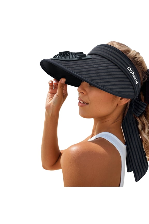 Solar Rechargeable Peaked Cap, Solar-Powered Baseball Cap with Built-in Fan, USB Rechargeable Outdoor Sun Visor Hat