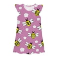 thumbnail image 1 of Shadoumai Summer Dresses for Girls 10-12 Ruffle Sleeve Easter Day Cartoon Printed Pretty Birthday Party Dresses Sundress Summer Dresses for Girl, 1 of 2
