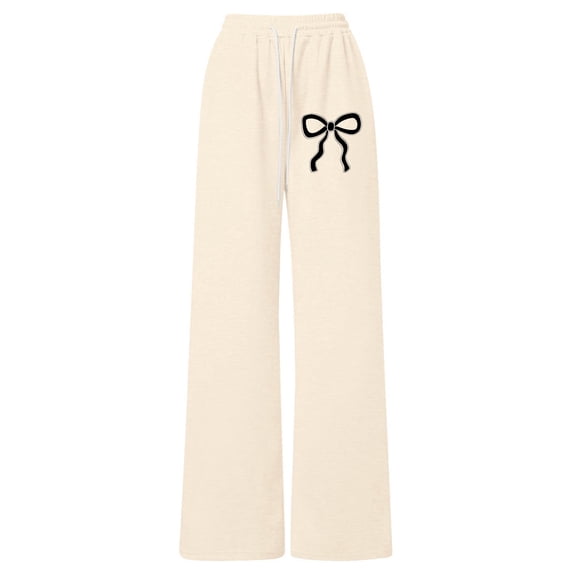 Shadoumai Girls Sweatpants Wide Leg Drawstring Baggy Pants Straight Leg Athletic Trousers with Pockets Size 5-14