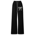 thumbnail image 1 of Shadoumai Girls Sweatpants Wide Leg Drawstring Baggy Pants Straight Leg Athletic Trousers with Pockets Size 5-14, 1 of 4