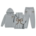 thumbnail image 1 of Shadoumai Toddler Girl Sets Printed Pattern Long Sleeve Soft Sweatshirt Pullover Tops + Joggers Pants Kids Fall Outfits Sweat Suit, 1 of 7
