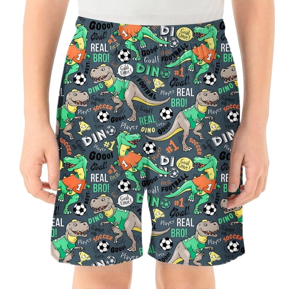Shadoumai Toddler Swim Trunks 3d Prints Dinosaurs High Stretch Shorts Quick Drying Swimsuit Beach Shorts Swim Trunk for Boys Beach Swimming Shorts