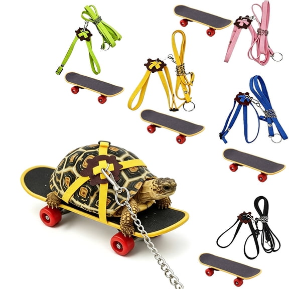 Shadoumai Tortoise Leash,Adjustable Control Rope Turtle Leash and Harness Pet Walking Rope for Small Medium and Large Turtle Pets Outdoor Walking Training Supplies