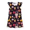 thumbnail image 1 of Shadoumai Tween Girls Dresses Ruffle Sleeve Round Neck Floral Light Up Suspender Dress Infant Baby Girl Clothes, 1 of 2