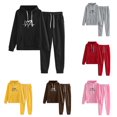 thumbnail image 1 of Shadoumai Womens 2 Piece Outfits Lounge Hoodie Sweatsuit Sets Oversized Sweatshirt Baggy Fall Comfy Sweatpants with Pockets, 1 of 3