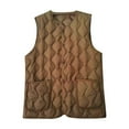 thumbnail image 1 of Shadoumai Womens Puffer Vest Button Down Sleeveless Winter Quilted Jacket Casual Jackets V Neck Coat, 1 of 2