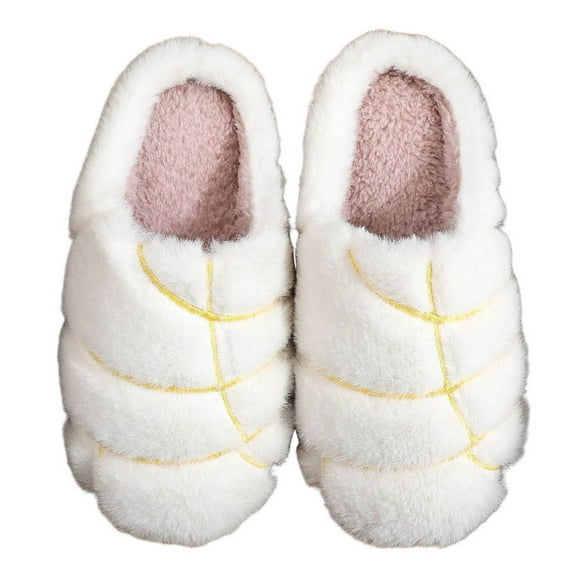 Shadoumai Womens Slippers,Mexican Conchas Winter Slippers for Women Cozy Indoor Home Footwear With Sole