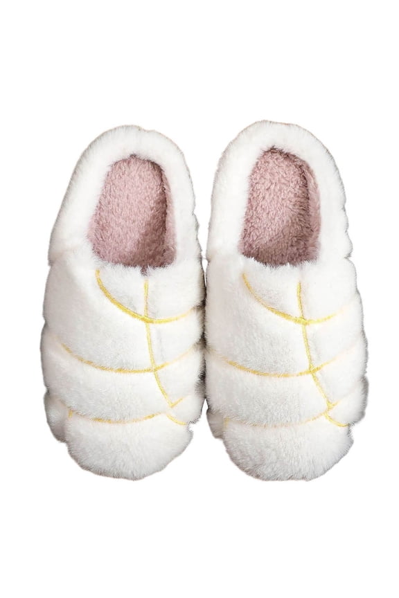 Womens Slippers,Mexican Conchas Winter Slippers for Women Cozy Indoor Home Footwear With Sole