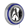 thumbnail image 1 of Shadow Babes - C Series - Clock w/ Two Neon Rings - Blue, 1 of 6