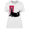 thumbnail image 1 of Shadow Black Dress Flamenco Pose T-Shirt Women -Image by Shutterstock, Female Small, 1 of 2