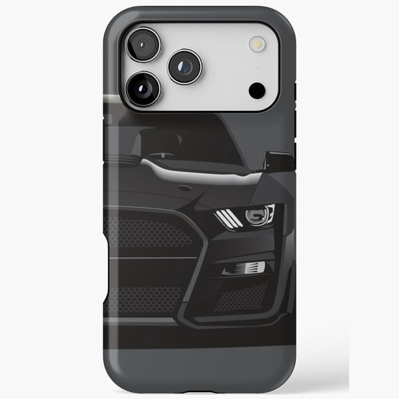 Shadow Black Shelby GT500 Cobra iPhone Case 17 16 15 14 13 12 11 Pro Max