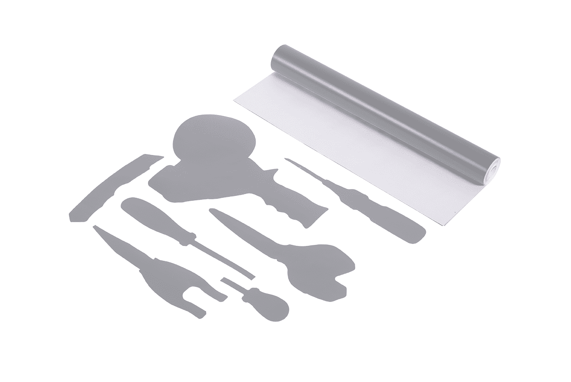 Shadow Board Vinyl Tool Tape - Gray