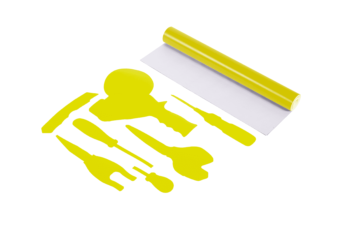 Shadow Board Vinyl Tool Tape - Yellow
