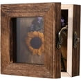 thumbnail image 1 of Shadow Box 3D Picture Frame Wood Display Case with Clear Acrylic Top Display Box 4x4in Display Case Box Picture Frame for Objects Photos Artworks Memories Flowers Crafts, 1 of 9