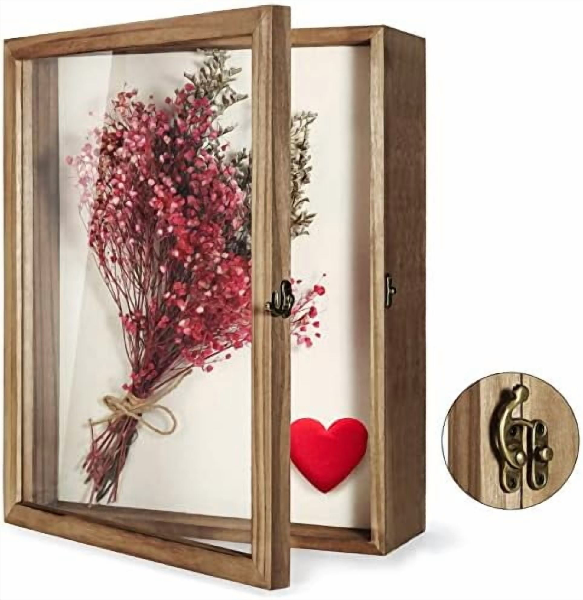 Shadow Box Display Case 13 x 16 Flowers Shadow Box Frame with Glass ...