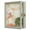 thumbnail image 1 of Shadow Box Frame 8x10 Wood Deep Display Case With Beads Door And Glass Window  Memory For Pictures Medals Memorabilia Collections Rustic Grey, 1 of 7