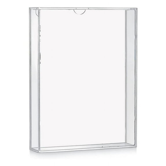 Shadow Box Frame Acrylic Photo DIY Desktop Display All Transparent Storage