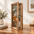 Shadow Box Frame, Carbonized Black, 5x12.5 Inch, Solid Wood Display ...